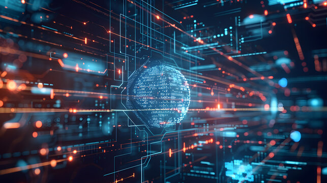 A concept image of artificial intelligence at the concept