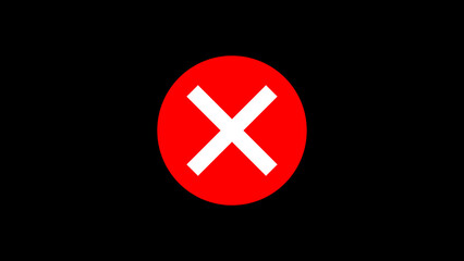Obraz premium Danger warning sign icon isolated with a black background.