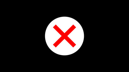 Fototapeta premium Danger warning sign icon isolated with a black background.