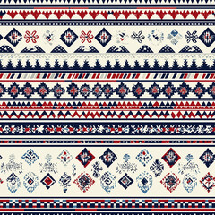 Native american tribal prints showcase digital art seamless patterns modern design contemporary context cultural heritage