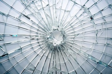 Naklejka premium Modern minimalist backdrop: cracked glass effect, subtle texture.