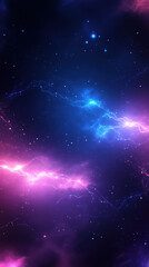 Obraz premium Vibrant cosmic background with electric blue and pink hues