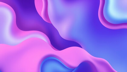 Obraz premium Abstract Purple Pink and Blue Fluid Wave Design