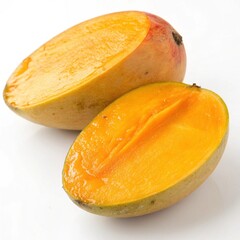 melon on a white background