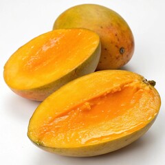 melon on a white background