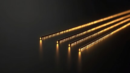 Fototapeta premium Glowing Binary Code Lines Abstract Background for Technology Concepts