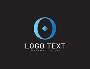 Trendy monogram o logo for brand design