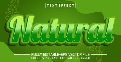 Natural font Text effect editable