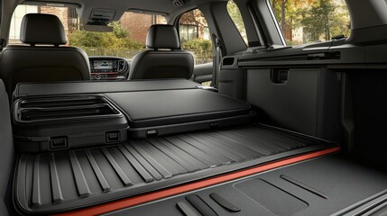 Capture the essence of efficiency with a sleek, organized cargo system