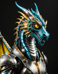 Green Dragon with Armor