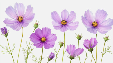 Fototapeta premium Elegant wedding invitation card background vector. Minimal hand painted watercolor botanical flowers texture template background. Design for wedding, vip cover, poster, rsvp moderncard.Valentine's Day