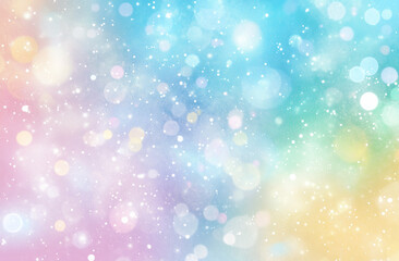 Obraz premium Abstract bokeh background with soft yellow and blue light gradient.