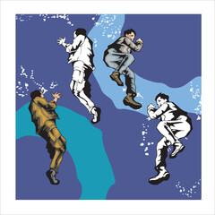 people floating in the air 2