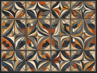 seamless pattern with geometric shapes