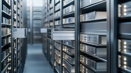 Data retrieval and storage technology in a modern server environment high-tech data center perspective