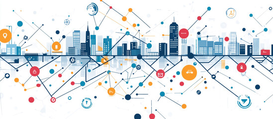 Abstract digital technological background