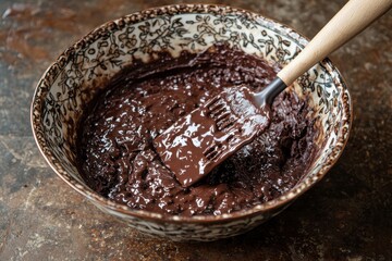 Fototapeta premium Chocolate Brownies with Baking Tools