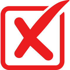 Obraz premium Wrong Symbol Icon