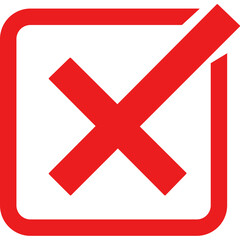 Fototapeta premium Wrong Symbol Icon