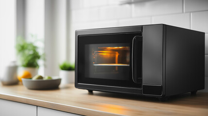 Obraz premium Modern Smart Oven in Kitchen Setting 