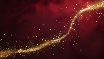 red background