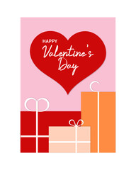 valentines day card
gift box with hearts
