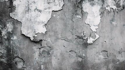 Fototapeta premium Grey Cement Wall Texture with Distressed Loft Style Appearance
