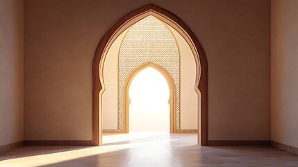 Fototapeta premium Elegant Archway Leading To Bright Sunlight