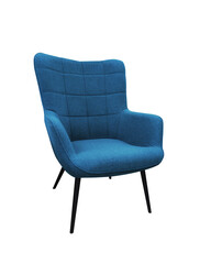 Modern chair isolated on a transparent background