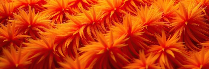 Shaggy orange long pile faux fur fabric swatches, fabric, orange, velvet