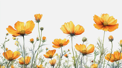 Obraz premium Elegant wedding invitation card background vector. Minimal hand painted watercolor botanical flowers texture template background. Design for wedding, vip cover, poster, rsvp moderncard.Valentine's Day