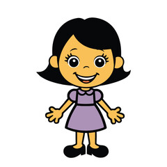 Cute Girl Vector