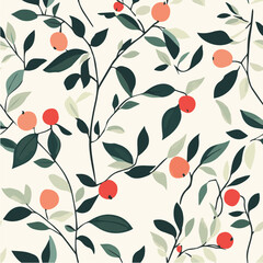Illustration vector of Cherry’s Seamless Pattern