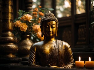 Fototapeta premium buddha statue in thailand