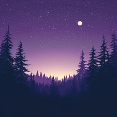 Naklejka premium night sky with few stars, image with copyspace