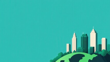 Obraz premium Global Investment Surge: Embracing the Clean Tech Revolution for a Sustainable Future