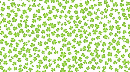 Four Clover with snow in winter season, Lucky clover leaves with four leaf,Clover flowers background,Patricks day,Spring flower pattern,St. Patrick s day seamless pattern,copy space.