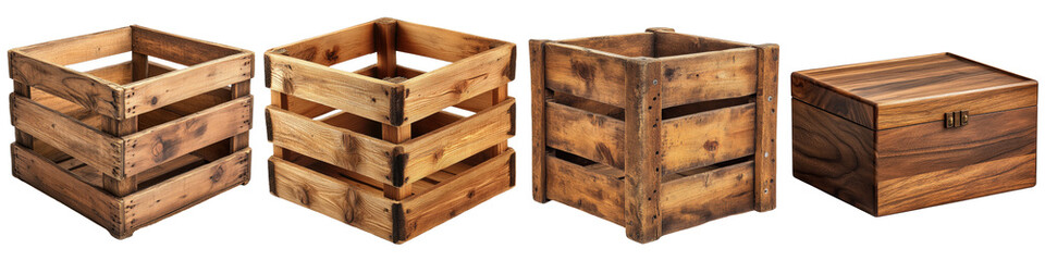 Versatile Wooden Storage Boxes in Various Designs, Perfect for Organizing, Showcasing, and Isolating Items Effectively