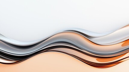 Metallic abstract background idea. Abstract waves in soft color gradients create a modern and elegant visual background.