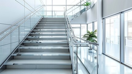 Fototapeta premium Beautiful staircase design in home 