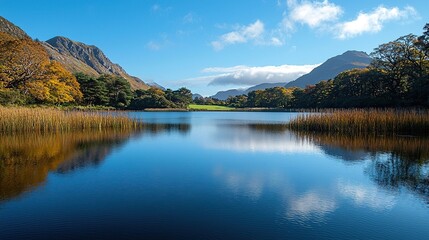 kylemore abbey by the lake ireland landscape