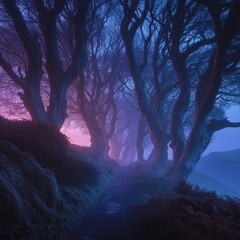 the dark hedges at twilight ireland landscape