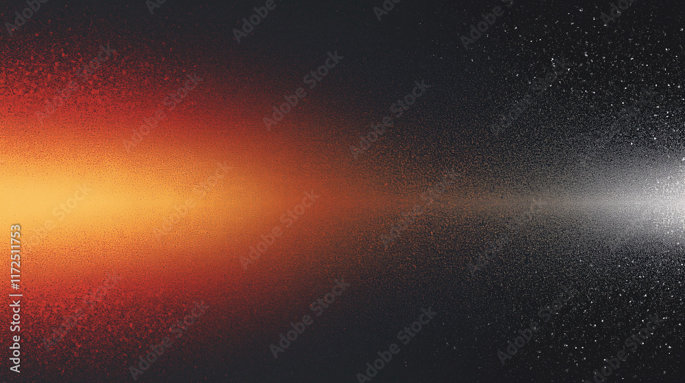 Poster fiery abstract gradient with textured depth: a bold blend of orange and black hues