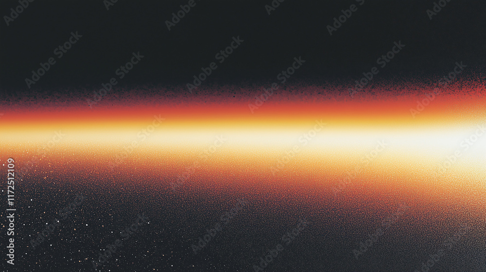Poster fiery abstract gradient with textured depth: a bold blend of orange and black hues