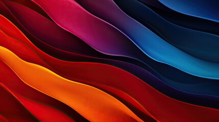 Waves abstract background concept. Vibrant, flowing patterns of red, orange, blue, and purple create a stunning visual effect.