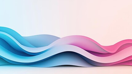 Splash abstract background idea. Elegant abstract waves in soft pastel colors create a serene visual experience.