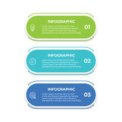 Business infographic template. 3 Step timeline journey. Process diagram, 3 options on white background, Infograph elements vector illustration.