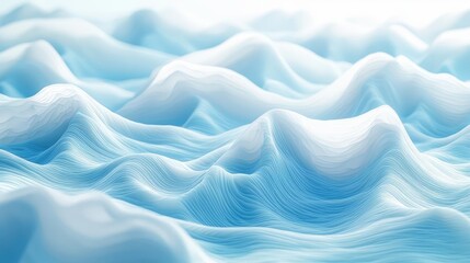 Obraz premium Waves abstract background concept. Soft, flowing waves of blue create a serene and tranquil seascape.
