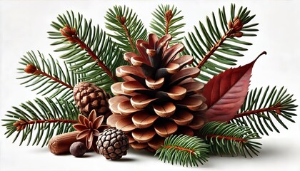 Fototapeta premium A highly detailed and realistic pinecone