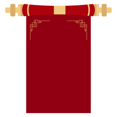 Chinese Scroll Banner